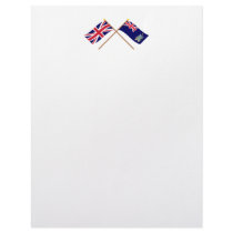 UK & South Georgia Islands Crossed Flags letterhead