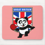 This is a cute shirt for table tennis players and fans. Panda loves to play table tennis in front of this flag of Great Britain! This table tennis panda shirt is a great gift for table tennis players and fans!
