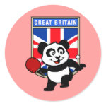 This is a cute shirt for table tennis players and fans. Panda loves to play table tennis in front of this flag of Great Britain! This table tennis panda shirt is a great gift for table tennis players and fans!