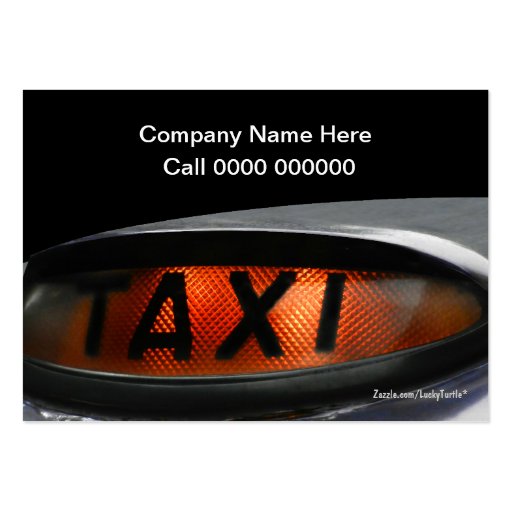 UK Taxi Business Cards (back side)