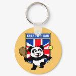 This adorable little panda loves to get out on the court and hits some balls. Panda plays in front of a large flag of Great Britain. This is a great design for anyone who loves to play tennis, watch tennis or just loves cute pandas.