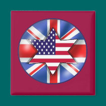 UK/USA FLAG MAGNET magnets