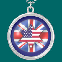 UK/USA FLAG NECKLACE necklaces