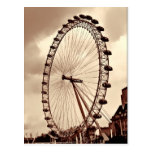(UK) Vintage London Eye Postcard
