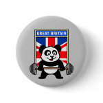 This cute bodybuilding panda loves weightlifting. He stands in front of a large flag of Great Britain. Look how easy he lifts that heavy barbell loaded with weight plates. This design is too cute. Great gifts here for anyone from the United Kingdom who loves weightlifting.