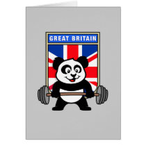 UK Weightlifting Panda cards by cuteunion UK Weightlifting Panda cards