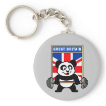 UK Weightlifting Panda Keychains