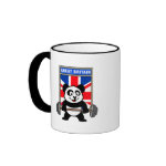 This cute bodybuilding panda loves weightlifting. He stands in front of a large flag of Great Britain. Look how easy he lifts that heavy barbell loaded with weight plates. This design is too cute. Great gifts here for anyone from the United Kingdom who loves weightlifting.