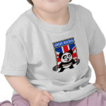 This cute bodybuilding panda loves weightlifting. He stands in front of a large flag of Great Britain. Look how easy he lifts that heavy barbell loaded with weight plates. This design is too cute. Great gifts here for anyone from the United Kingdom who loves weightlifting.