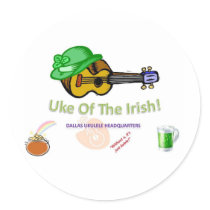 Uke of the Irish! stickers by Bookster99 Uke of the Irish! stickers