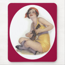 Uke Playing Flapper Mousepad