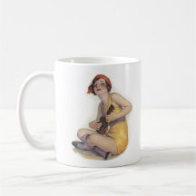 Uke Playing Flapper Mug