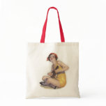 Uke Playing Flapper Tote Bag