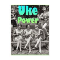 Uke Power Postcard