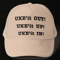 UKE'it OUT, UP & IN Cap hats by UkuleleRay UKE'it OUT, UP & IN Cap hats