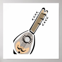 Ukelele, eight string, graphic image design posters