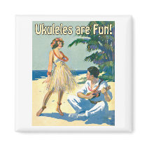 Ukes Are Fun! Magnet