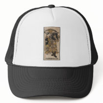 Ukiyo-e Bearded Man hats by vintage_poster Ukiyo-e Bearded Man hats