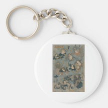 Ukiyo-e Frogs Key Chain