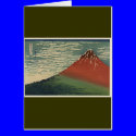 Ukiyo-e Hokusai Fujiyama cards