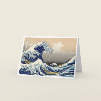 Ukiyo-e - Hokusai's Tsunami Card cards