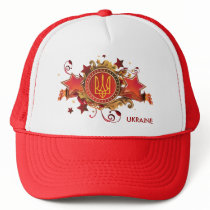 Ukraine. Cap with emblem Trucker Hats