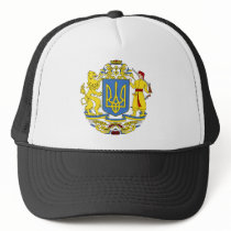 Ukraine coat of arms trucker hat