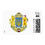 Ukraine coat of arms postage stamps