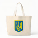 Ukraine Coat of Arms Tote Bag by FlagTshirts Ukraine Coat of Arms Tote Bag