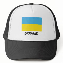 Ukraine Flag Trucker Hat