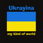 Ukraine Flag Map Text Ladies Baby Doll