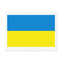 Ukraine Flag Postcard
