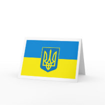 Ukraine Flag w COA Greeting Card by FlagTshirts Ukraine Flag w COA Greeting Card