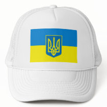 Ukraine Flag w COA Hat