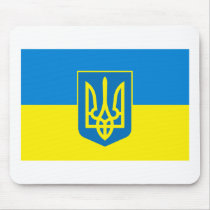 Ukraine Flag w COA Mousepad by FlagTshirts Ukraine Flag w COA Mousepad