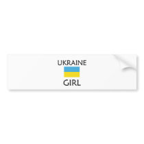 UKRAINE GIRL bumper stickers by flagshirt UKRAINE GIRL bumper stickers