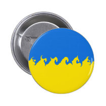 Ukraine Gnarly Flag buttons