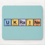 Ukraine made of Elements Mouse Pad