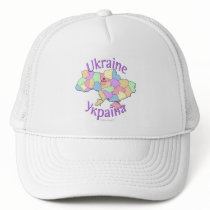 Ukraine Map Trucker Hat