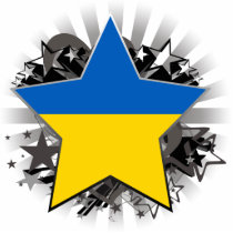 Ukraine Star Cut Out