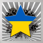 Ukraine Star Print