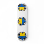 Ukraine Star Skateboard Deck