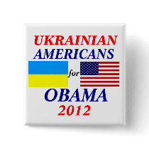 Ukrainian americans for Obama Pinback Button