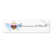 Ukrainian at Heart bumper stickers by perogies Ukrainian at Heart bumper stickers