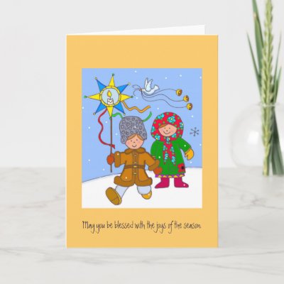 Ukrainian Christmas Carollers cards