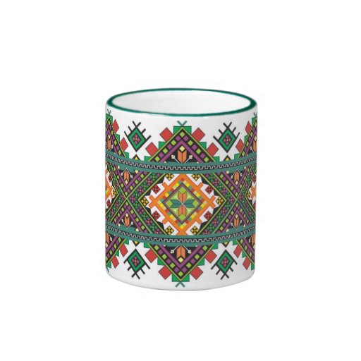 Ukrainian Cup with ornament Coffee Mugs