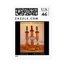 Ukrainian Nativity Scene, black background postage by maplewood Ukrainian Nativity Scene, black background postage