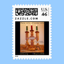 Ukrainian Nativity Scene, black background stamps