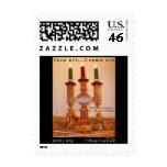 Ukrainian Nativity Scene, black background postage