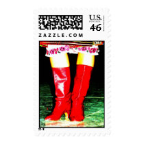Ukrainian Red Boots postage by UkrainkaDesigns Ukrainian Red Boots postage